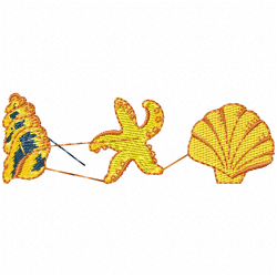 Seashell Embroidery Design 8